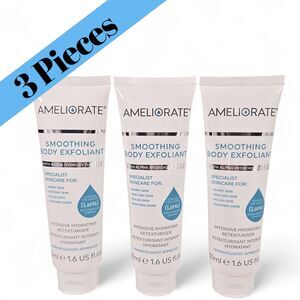 3X Ameliorate Smoothing Body Exfoliant Body Scrub 50ml Lot of 3 Alpha Hydroxy